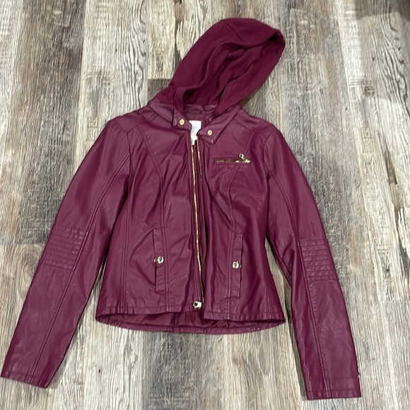 Maroon Guess Leather size Large - Picture 1 of 5